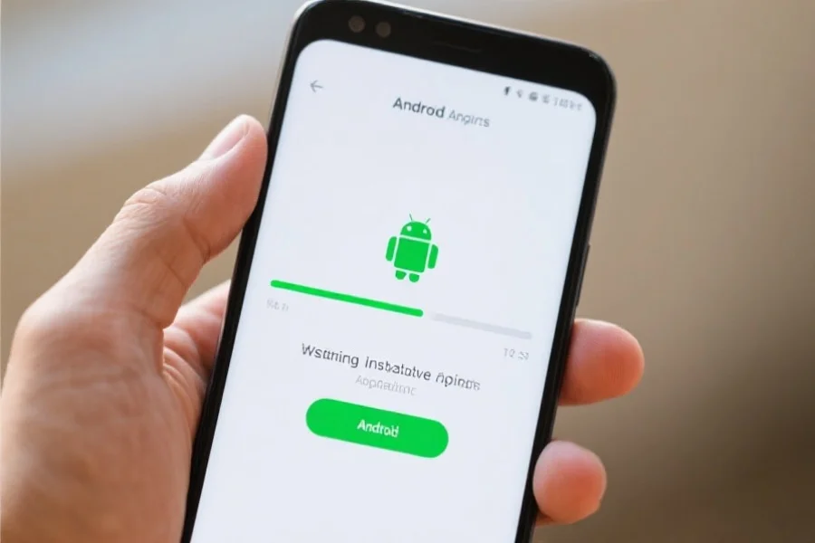 安卓手机正在安装恒行5App